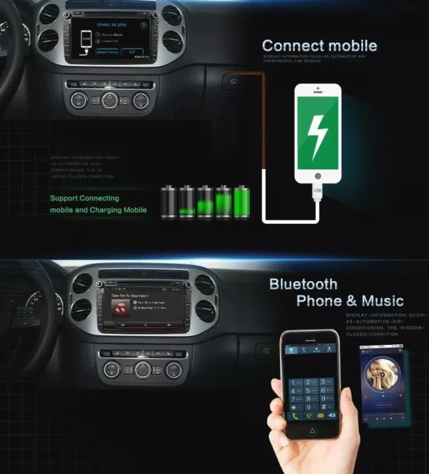 vw golf passat jeta original multimedija android navigacija wifi gps - slika 5