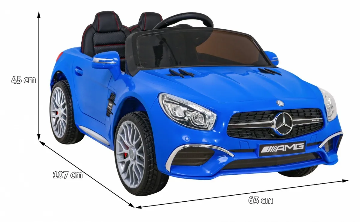licencirani auto na akumultor mercedes benz amg sl65 s - plavi - slika 2