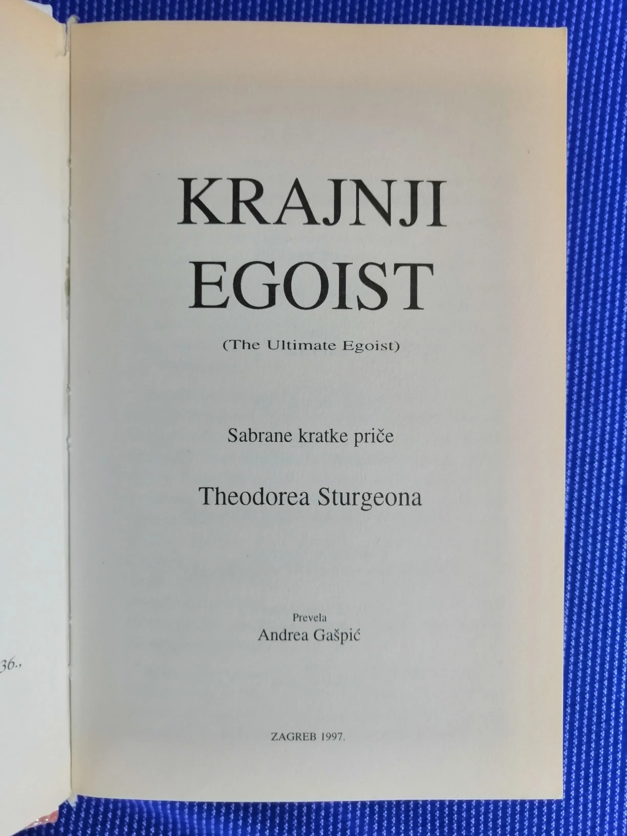 theodore sturgeon – krajnji egoist : sabrane kratke priče - slika 2