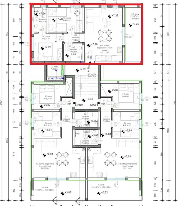 premium penthouse zadar – top lokacija, lift, krovna terasa - slika 7