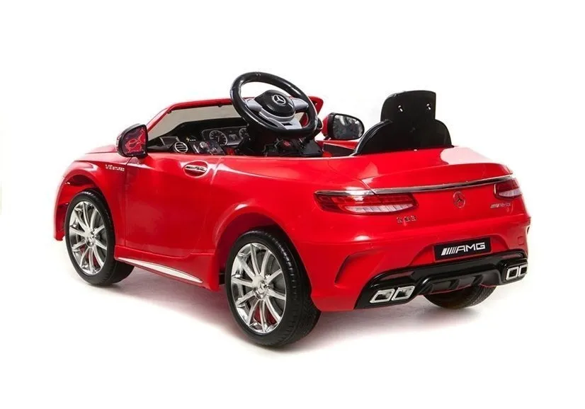 licencirani auto na akumulator mercedes s63 amg - crveni - slika 3