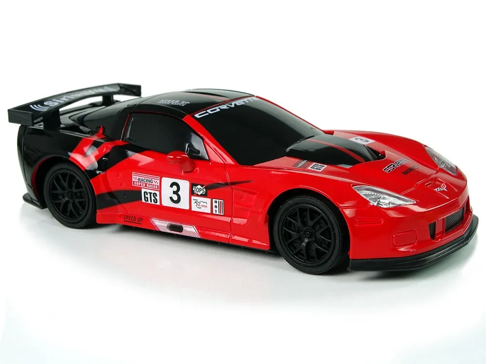 auto na daljinsko upravljanje 1:24 corvette c6.r - crveni - slika 3