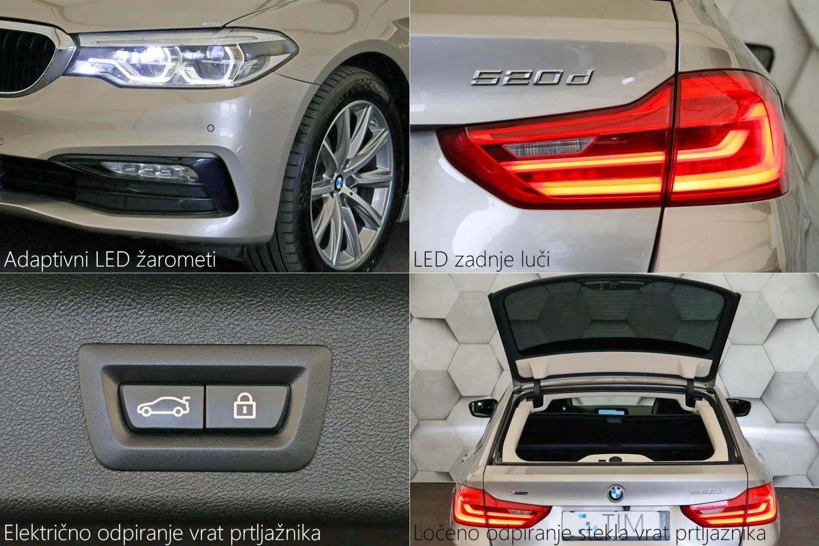 bmw serija 5 touring: 520da xdrive sportline 191km adapt.led virtual - slika 19