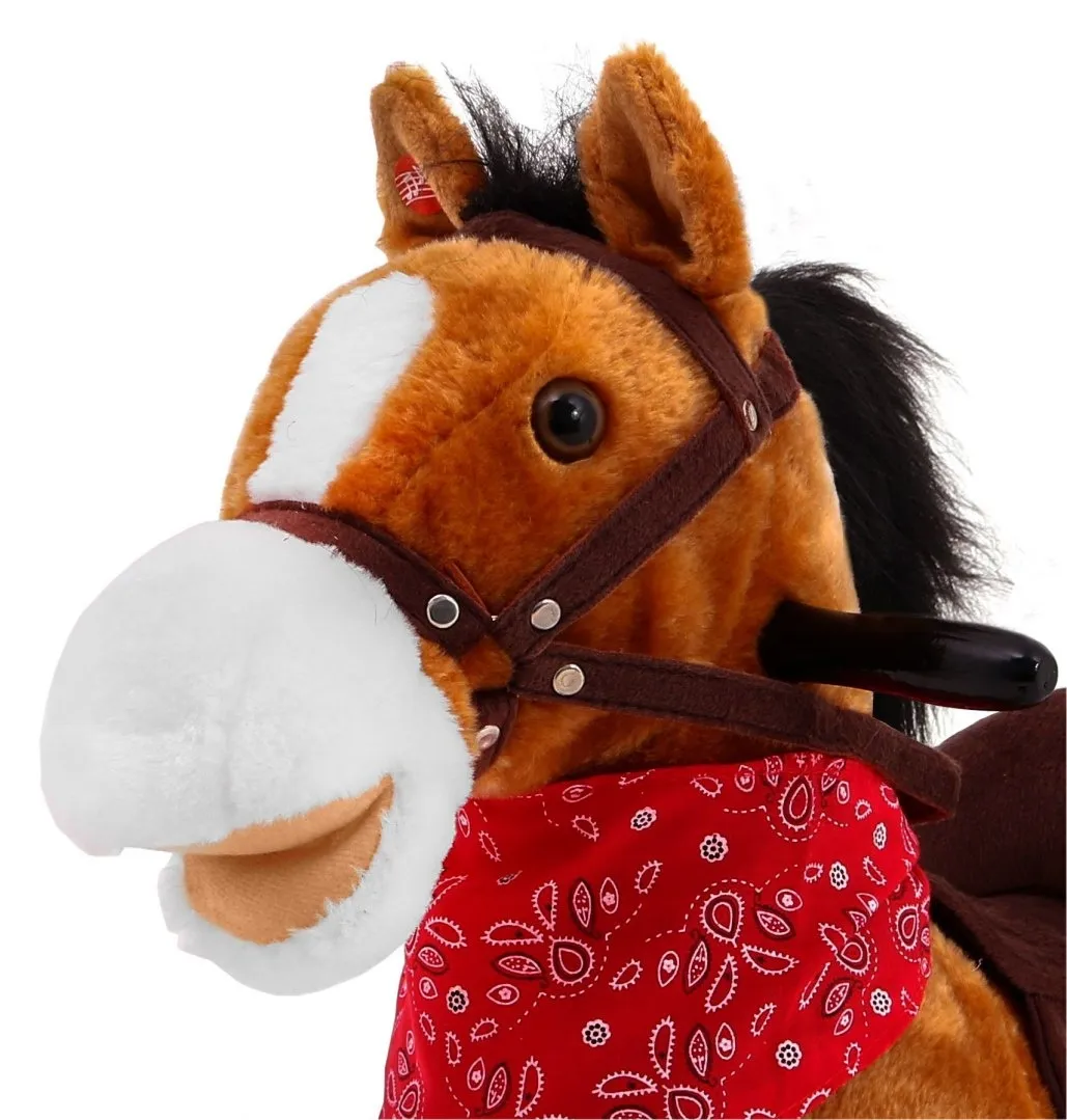 pony rocking horse light brown - slika 3