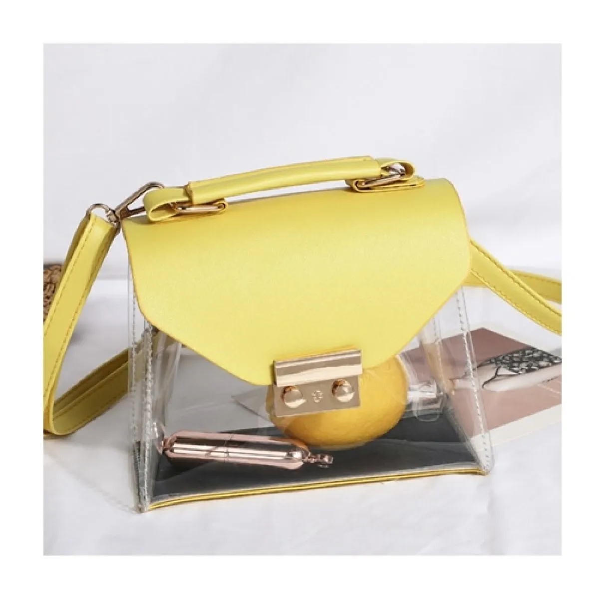 ženska torba - transparent bag - slika 5