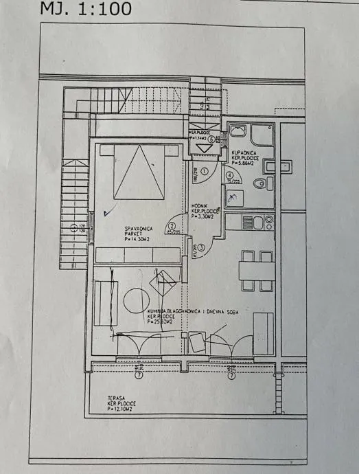 rijetka prilika, apartman u 1. redu do mora - slika 3
