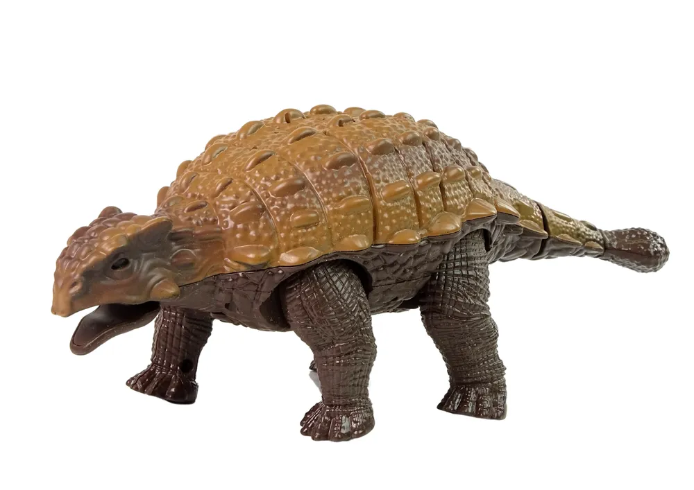 battery dinosaur ankylosaurus remote controlled sound - slika 3