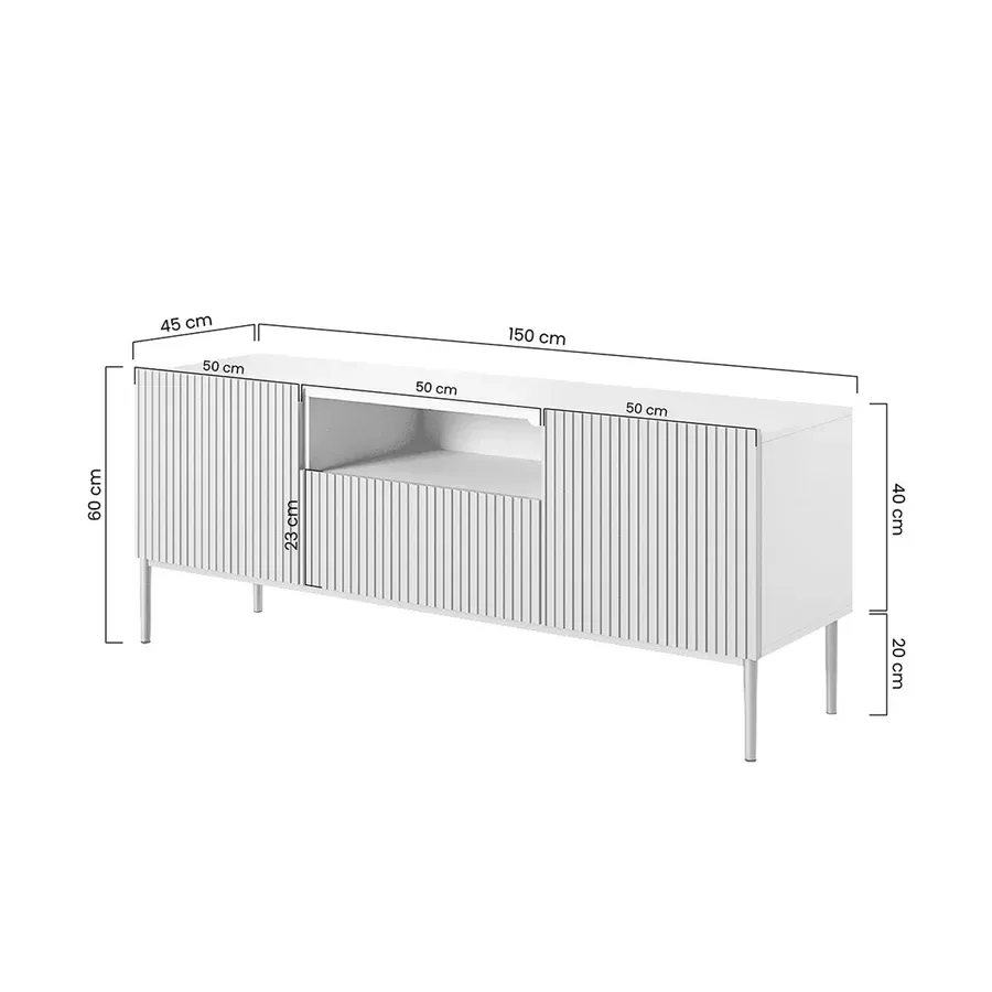komoda nicole 150cm, materijal: mdf - slika 6