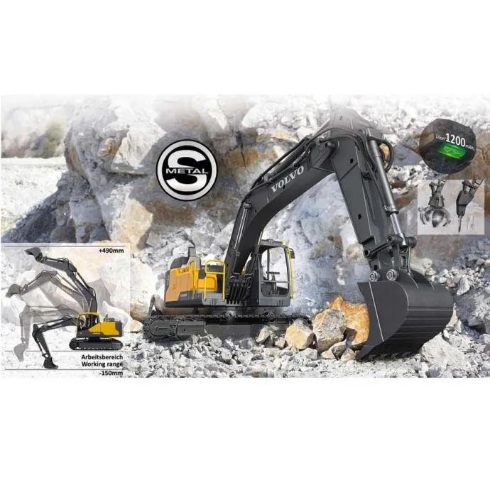 jamara bager volvo ec160e metal set za uništavanje na daljinsko - slika 13