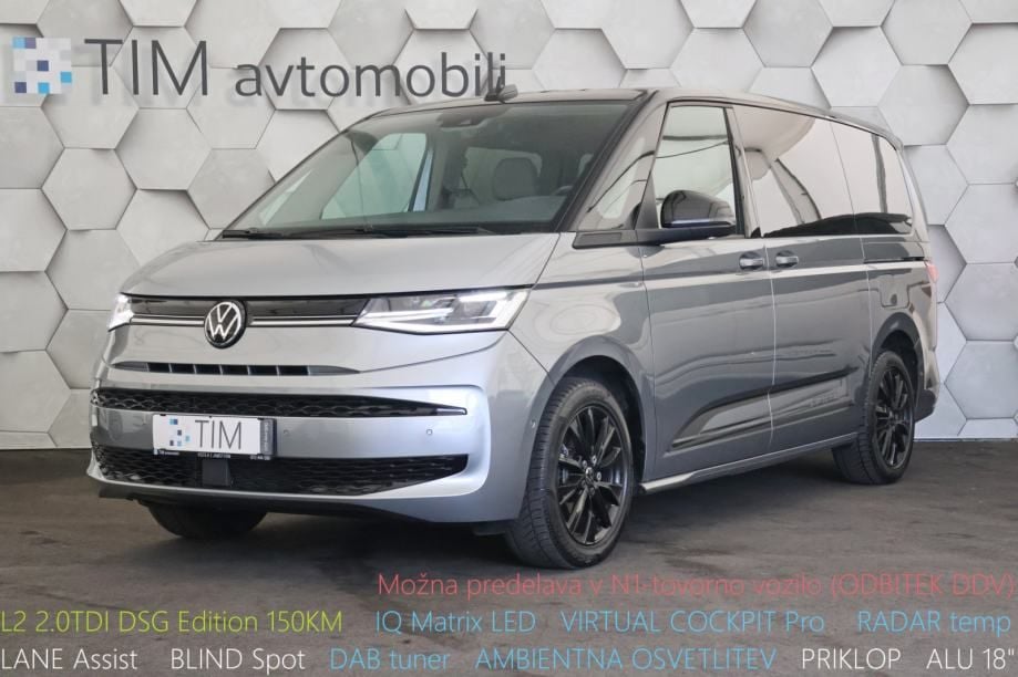 VW Multivan T7 L2 2.0TDI Edition IQ Matrix COCKPIT VUČNA KUKA - Celje
