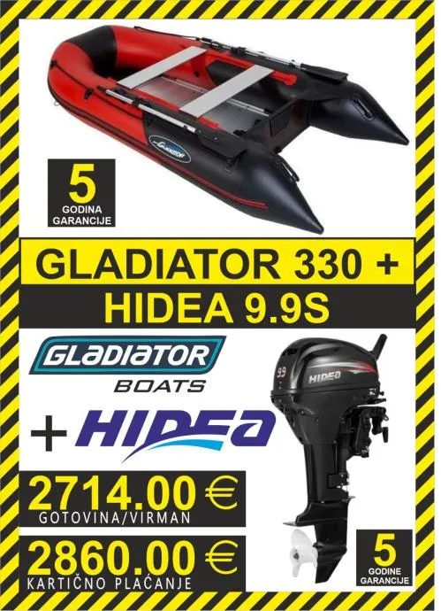 GUMENJAK GLADIATOR B 330 + HIDEA 9.9 do 12 RATA - Velika Mlaka, Velika Gorica