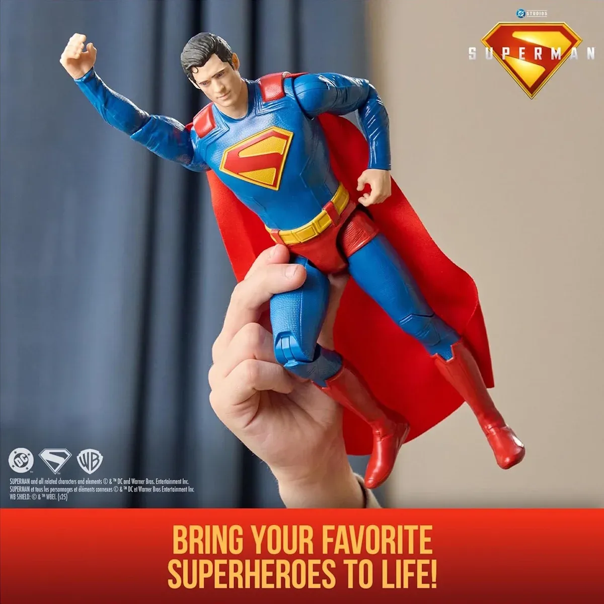 spin master dc: superman movie – superman figura, 30cm - slika 6