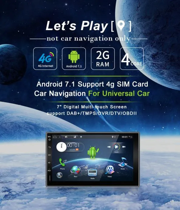 din2 android 10 radio navigacija gps wifi parking kamera 2din - slika 2