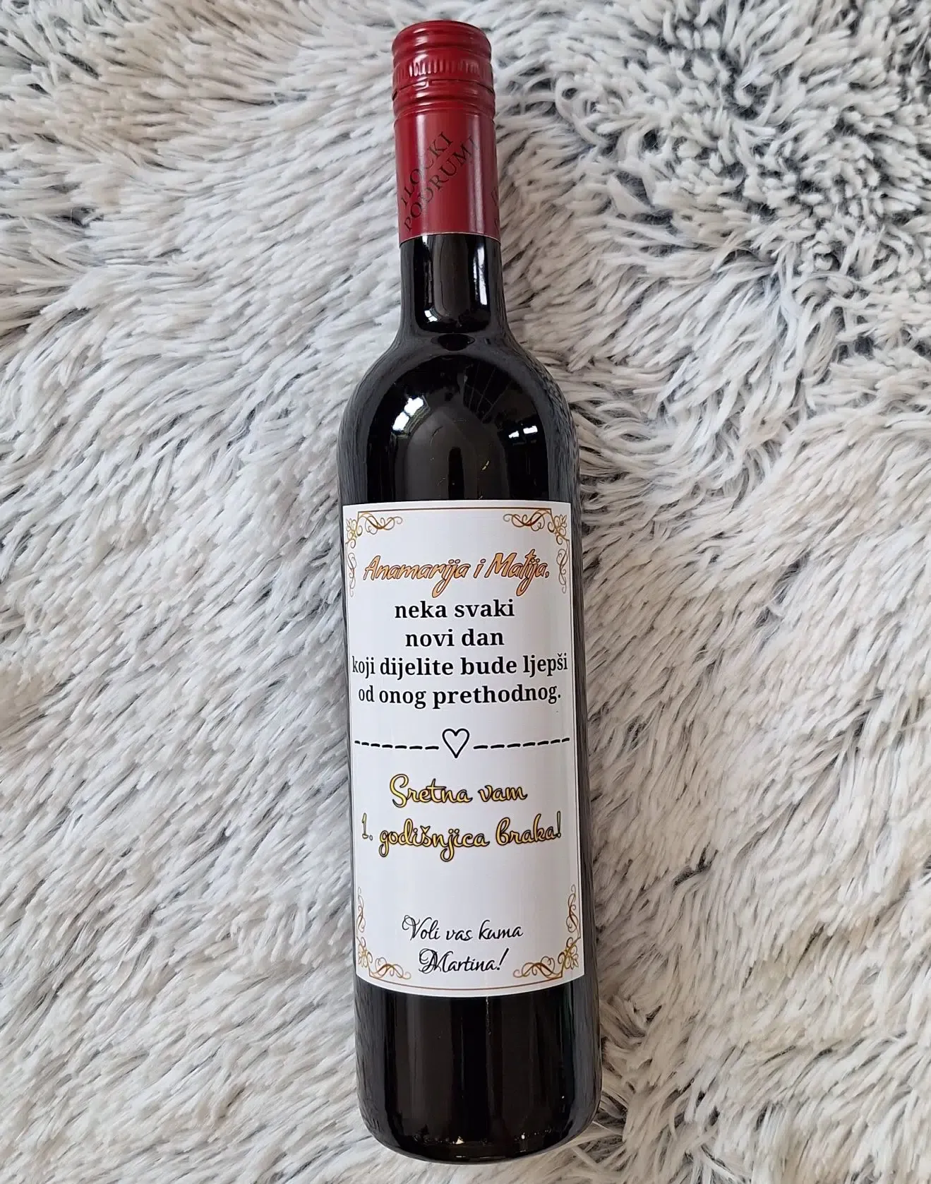 vino s natpisom za godišnjice - slika 5