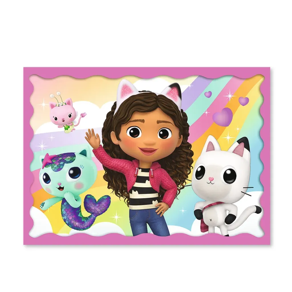gabby’s dollhouse 4-in-1 puzzle – holiday recollection - slika 5