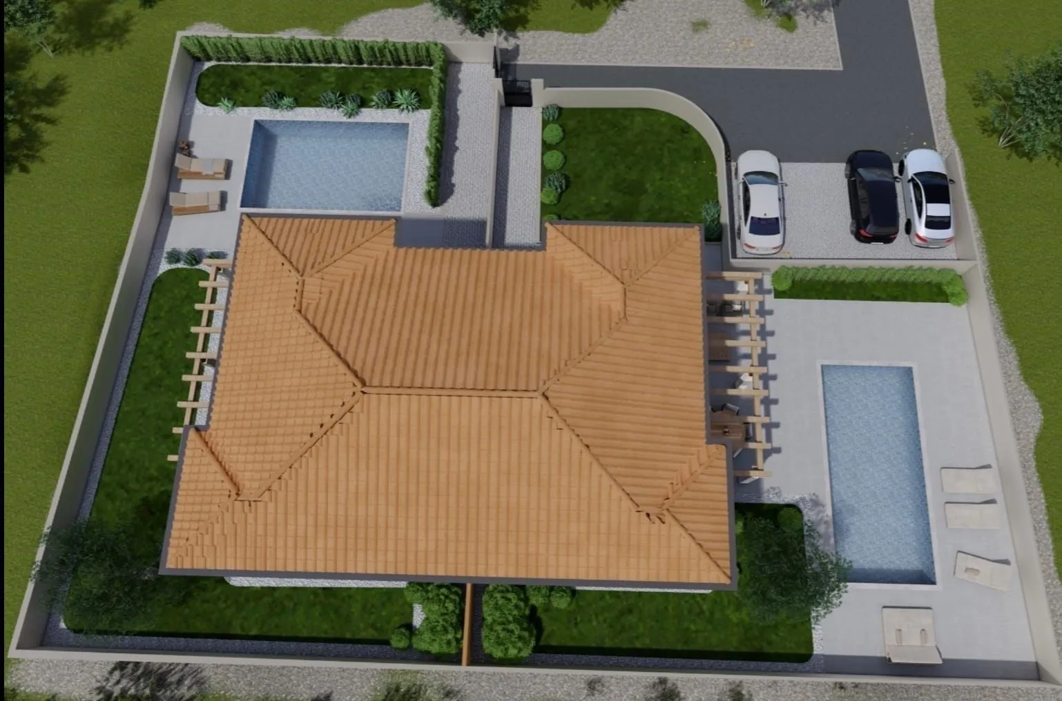 kaštelir-vila sa bazenom u izgradnji - slika 7