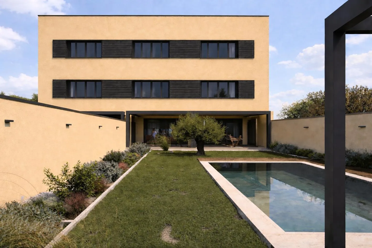 tar-dvoetažni stan u novogradnji -panoramski pogled na more - slika 2