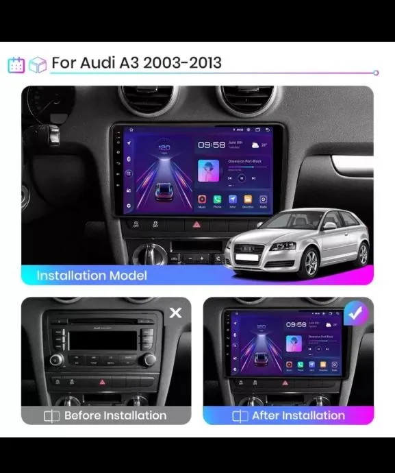 audi a3 s3 2003-2012 original radio multimedija navigacija gps parking - slika 9