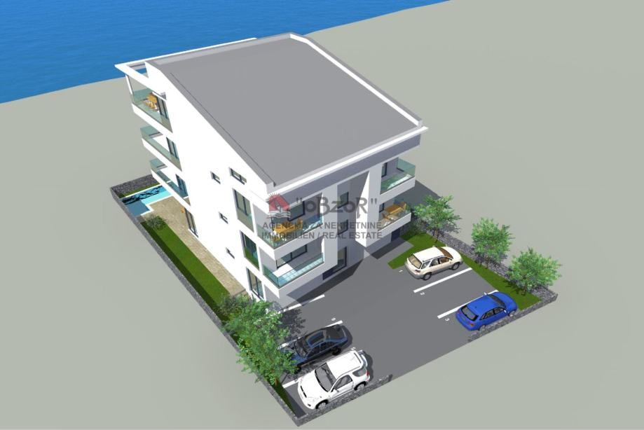 povljana-dvoetažan apartman(s6) penthouse - prvi red do mora - slika 14