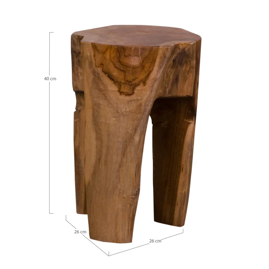 pomoćni stolić rose, materijal: tikovina - slika 3