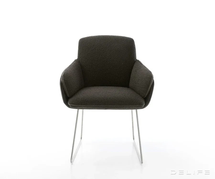 blagovaonska stolica luan, materijal: boucle/mikrofibra - slika 2