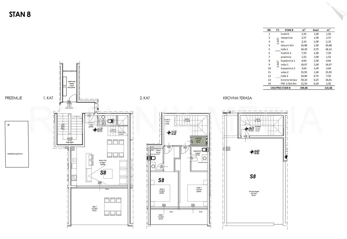 penthouse - 2 etaže +krovna terasa! pogled na more! - slika 11