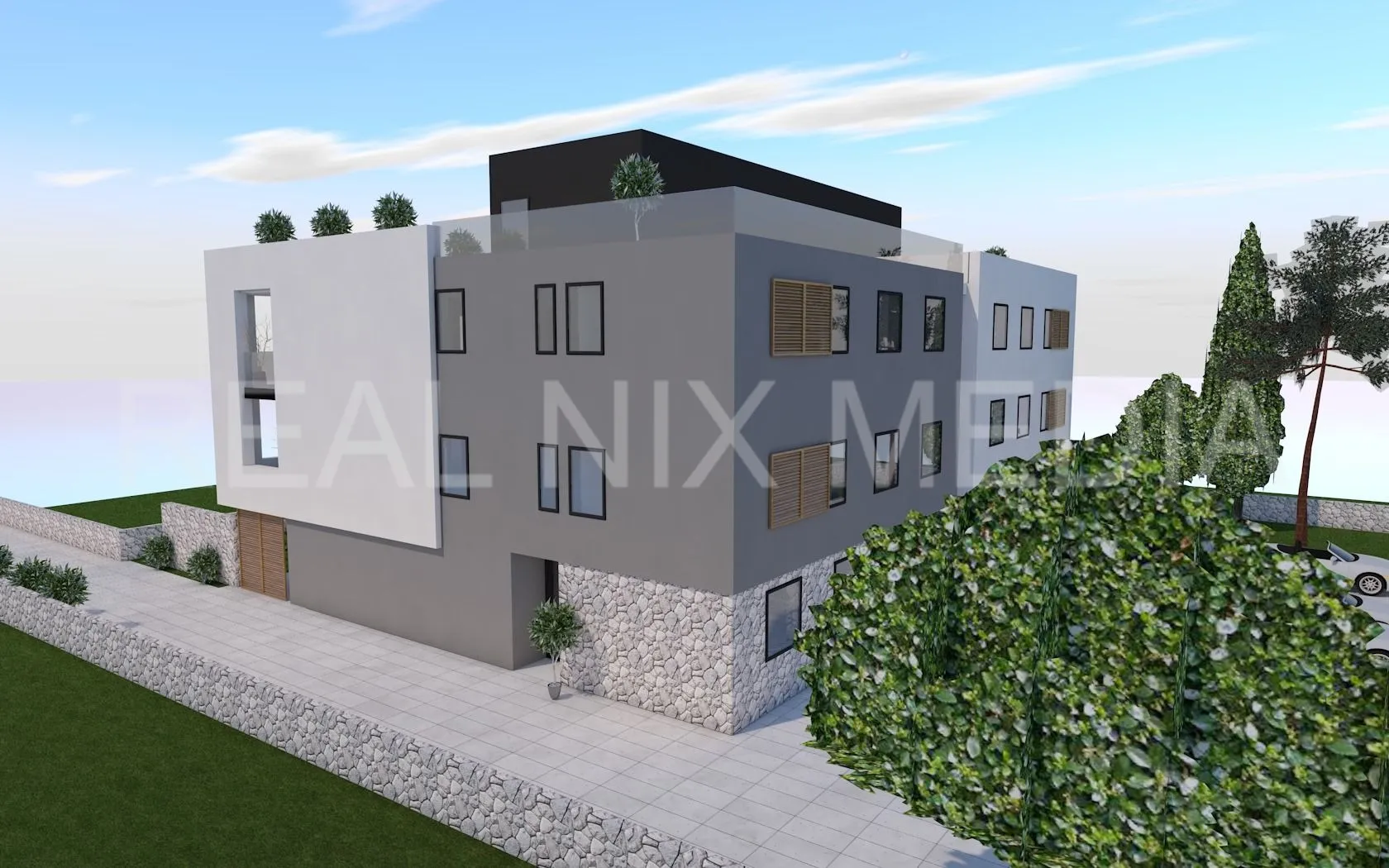 dvoetažni apartman + krovna terasa. jedinstvena lokacija uz more: - slika 7