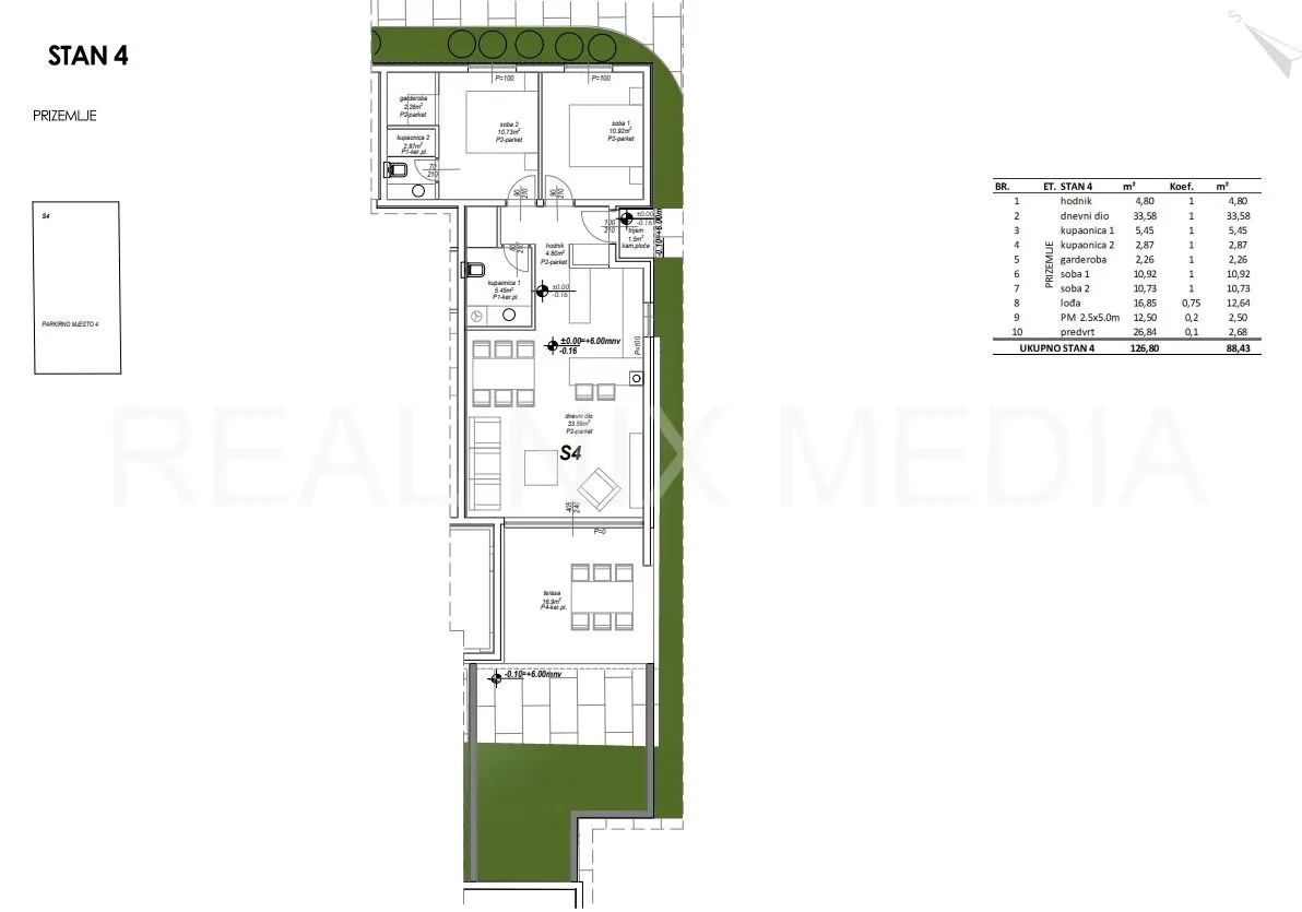 privlaka- prostrani dvosoban apartman u novogradnji! 90 do mora! - slika 6