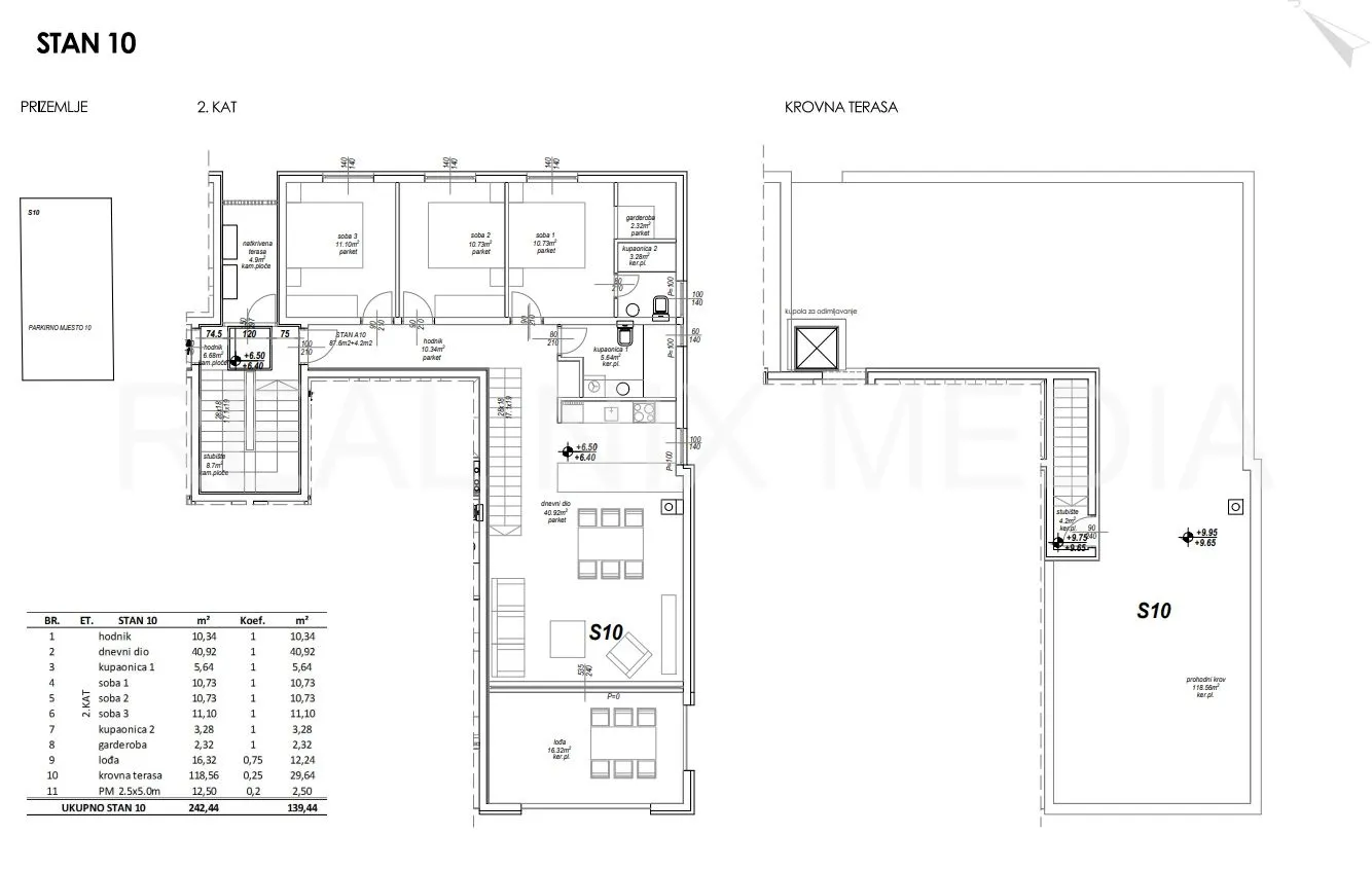 privlaka- penthouse u novogradnji,krovna terasa pogled na more - slika 11