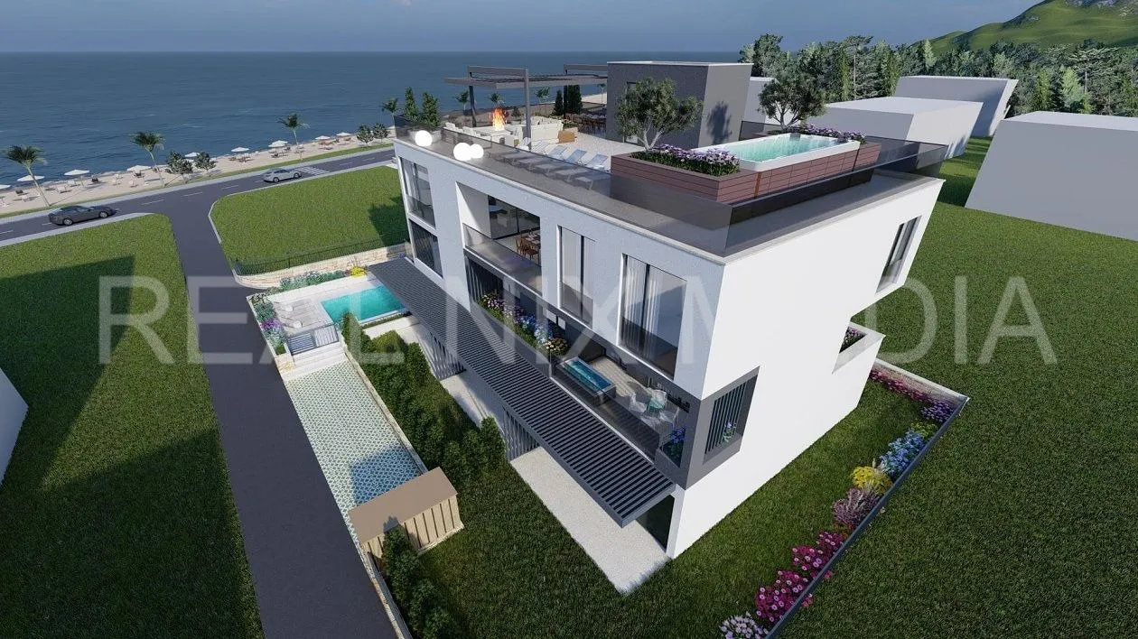 sukošan-50 m do mora! penthouse sa panoramskim pogledom na more! - slika 3