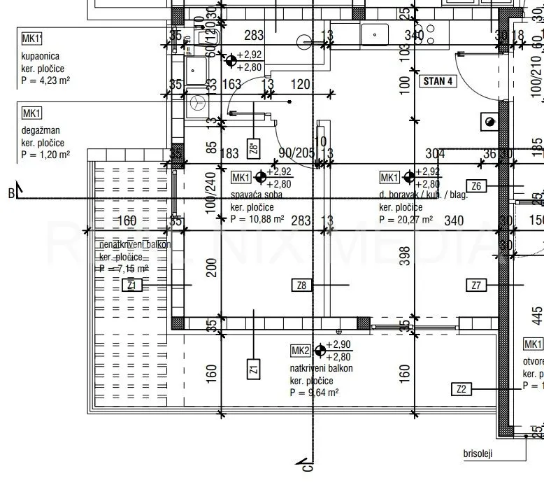 nin-100 m do mora! apartman na 1. katu! lift! - slika 12