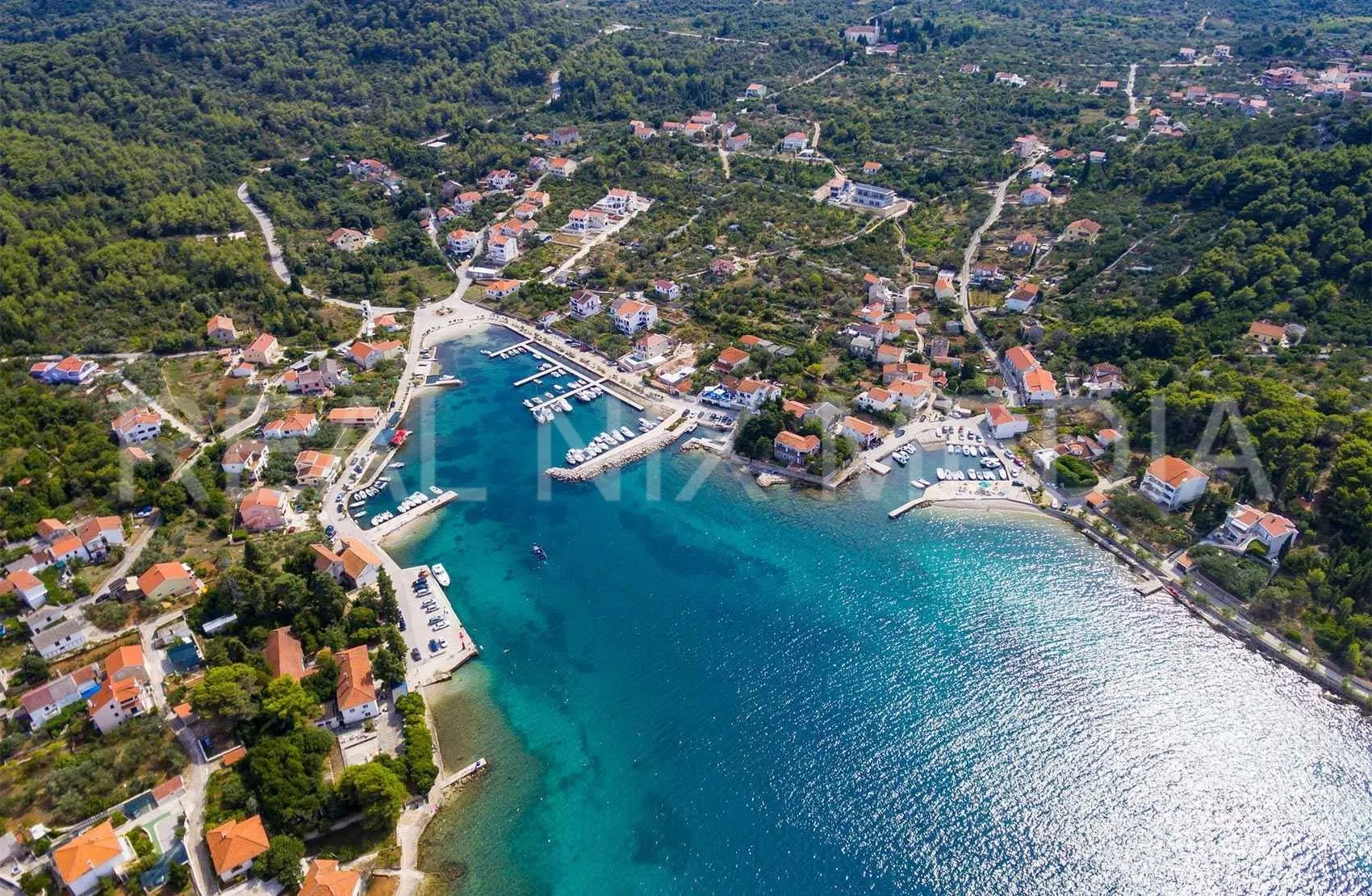 kukljica-građevinsko zemljište 2290 m2, 60 m do mora! pogled na more - slika 2