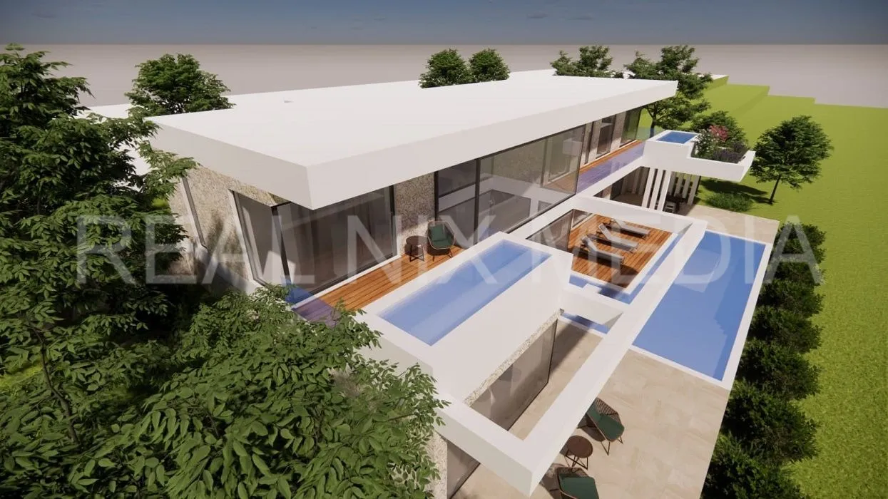 maslenica-građ.zemljištem sa projektom i panoramskim pogledom na more! - slika 6