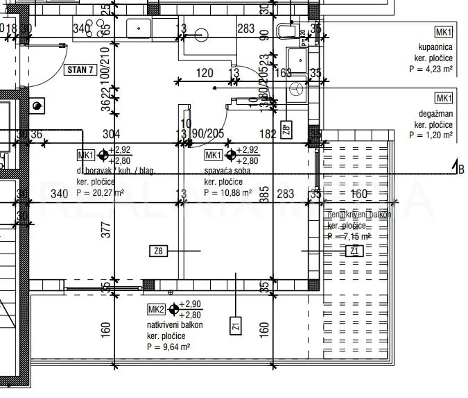 nin-100 m do mora! apartman na 1. katu! lift! - slika 12