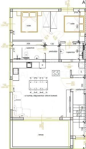 privlaka-stan sa krovnom terasom i pogledom na more! 300 m do mora! - slika 2
