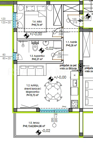 zadar – belafuža | novogradnja s vrtom, 2ss, 2 parkirna mjesta, bez poreza! - slika 7