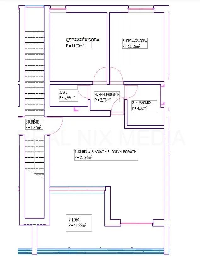 privlaka- apartman 71 m2, 1. kat! 90 m do mora! - slika 16