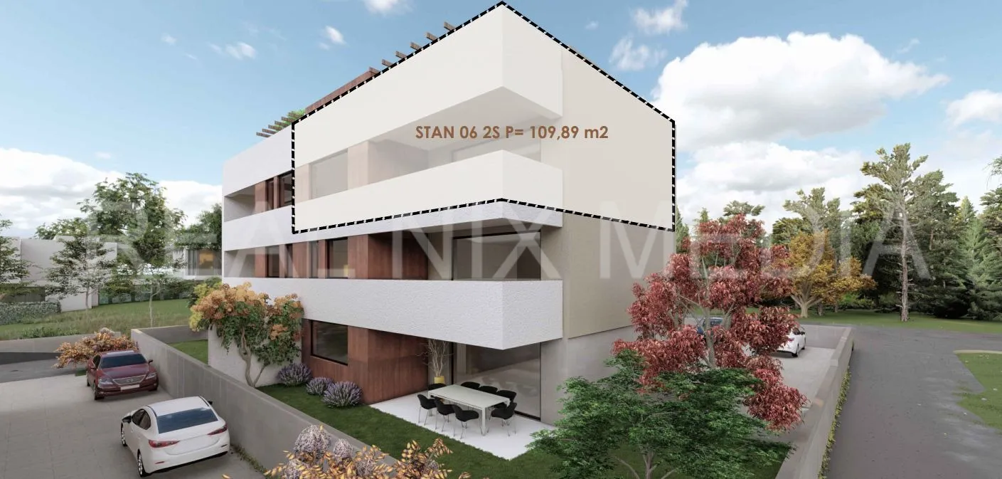 borik – penthouse s velikom krovnom terasom, 113,59 m², novogradnja - slika 7