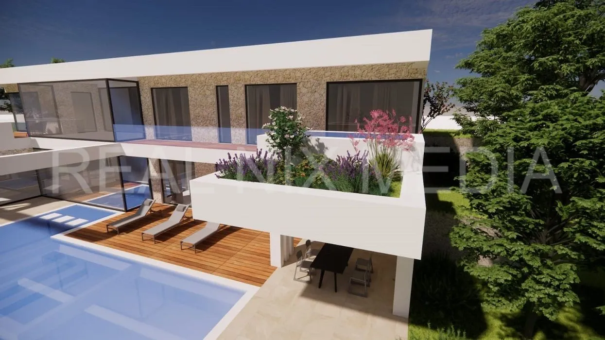 maslenica-građ.zemljištem sa projektom i panoramskim pogledom na more! - slika 5