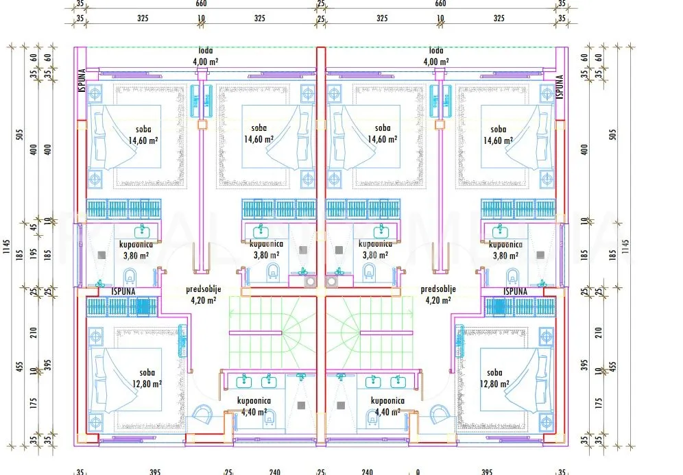 privlaka-luksuzni duplex ! bazen. blizina plaže. - slika 16