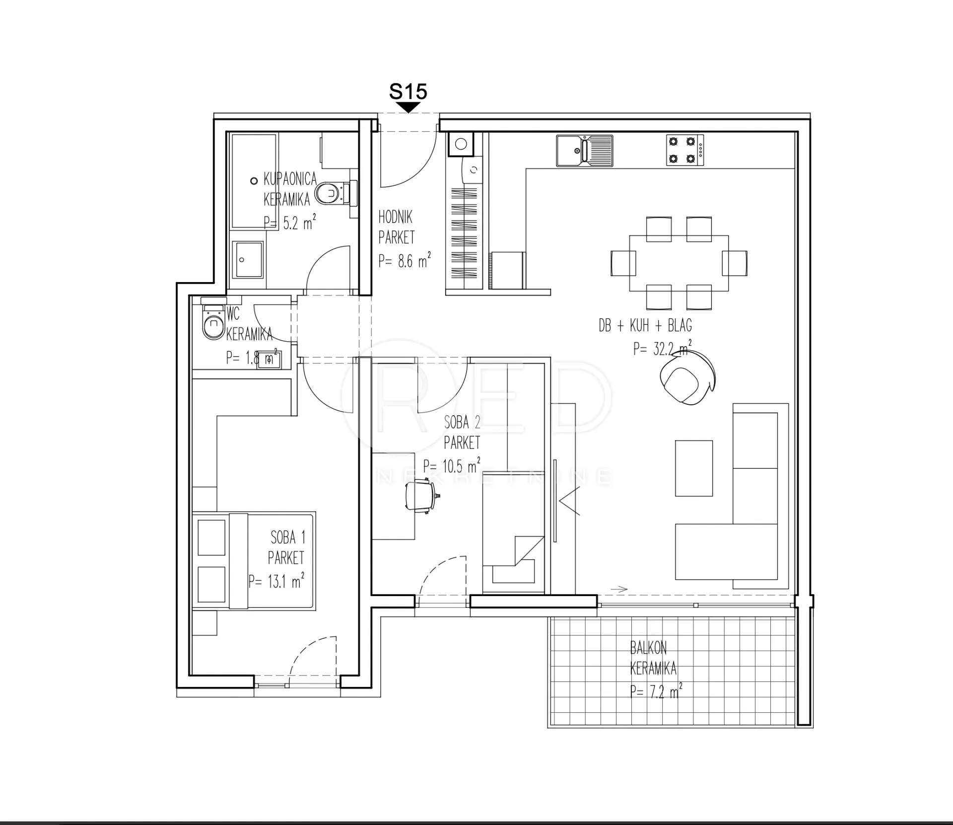 zagreb/brezovica stan 2. kat - s15- 75m2 - slika 44