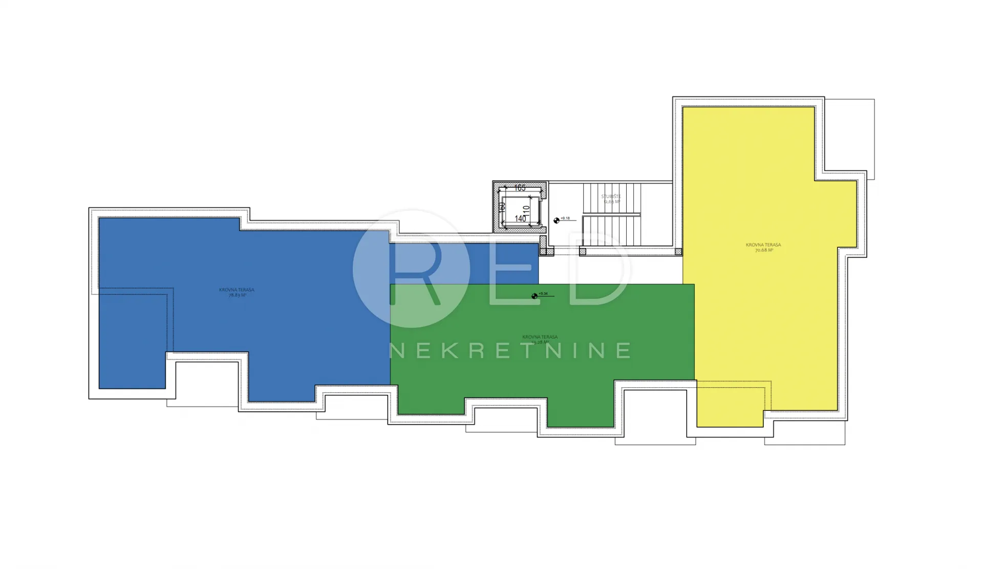 luksuzni penthouse s krovnom terasom stan 8 u blizini mora - sveti petar, zadar - slika 12