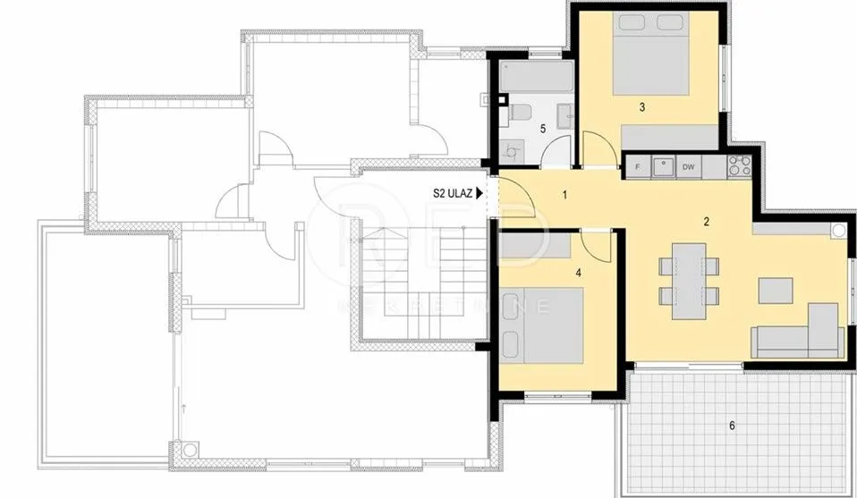 stan na prvom katu u novogradnji 63 m2 - pag - slika 8