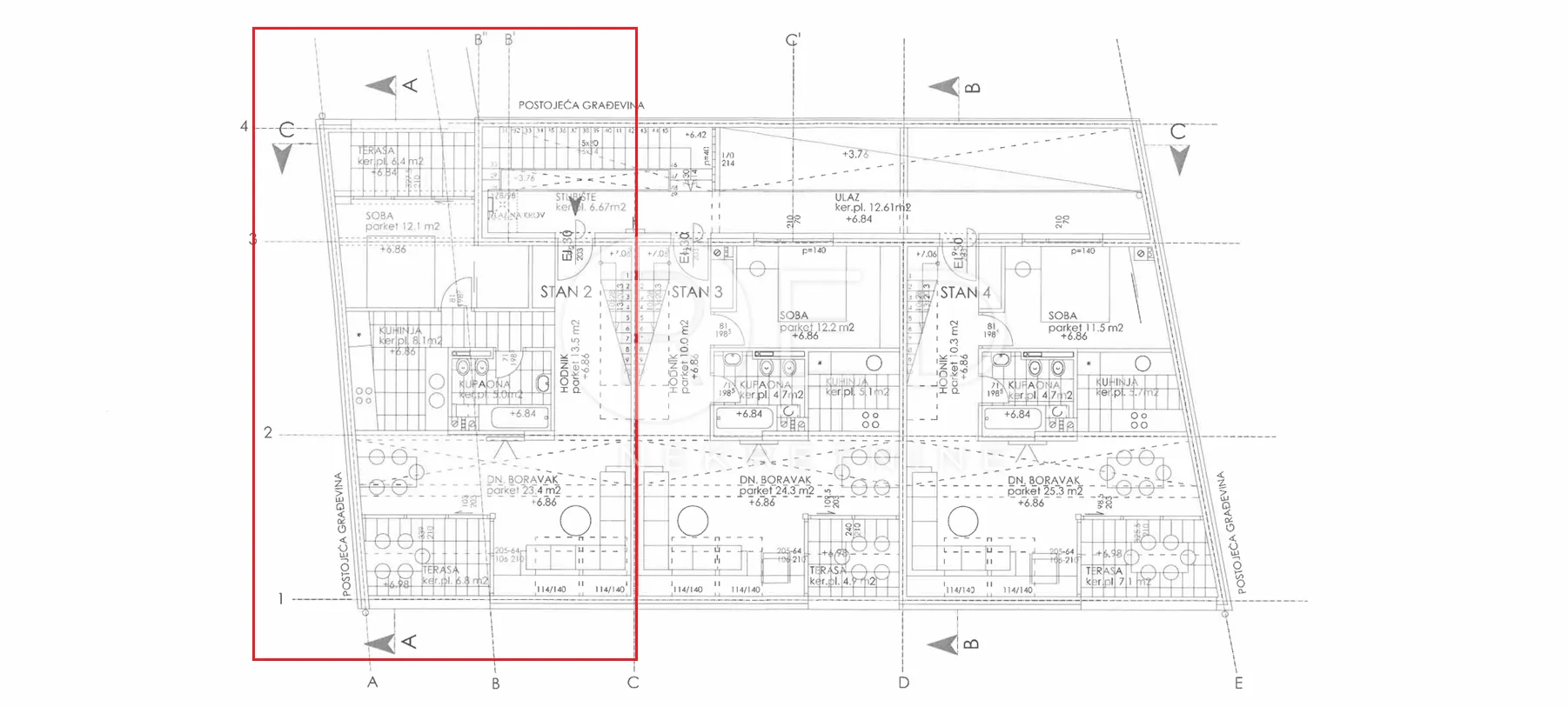 ekskluzivan stan požega strogi centar parking - slika 18