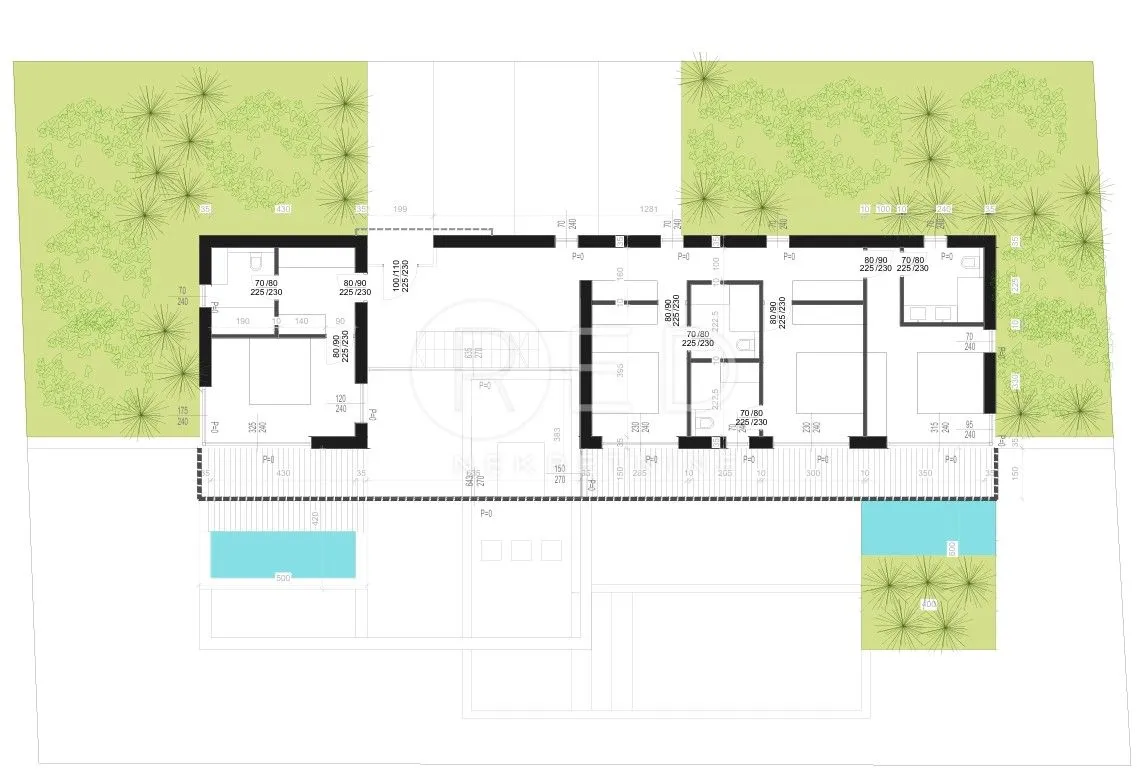 građevinsko zemljište 700 m2 s projektom - maslenica - slika 8