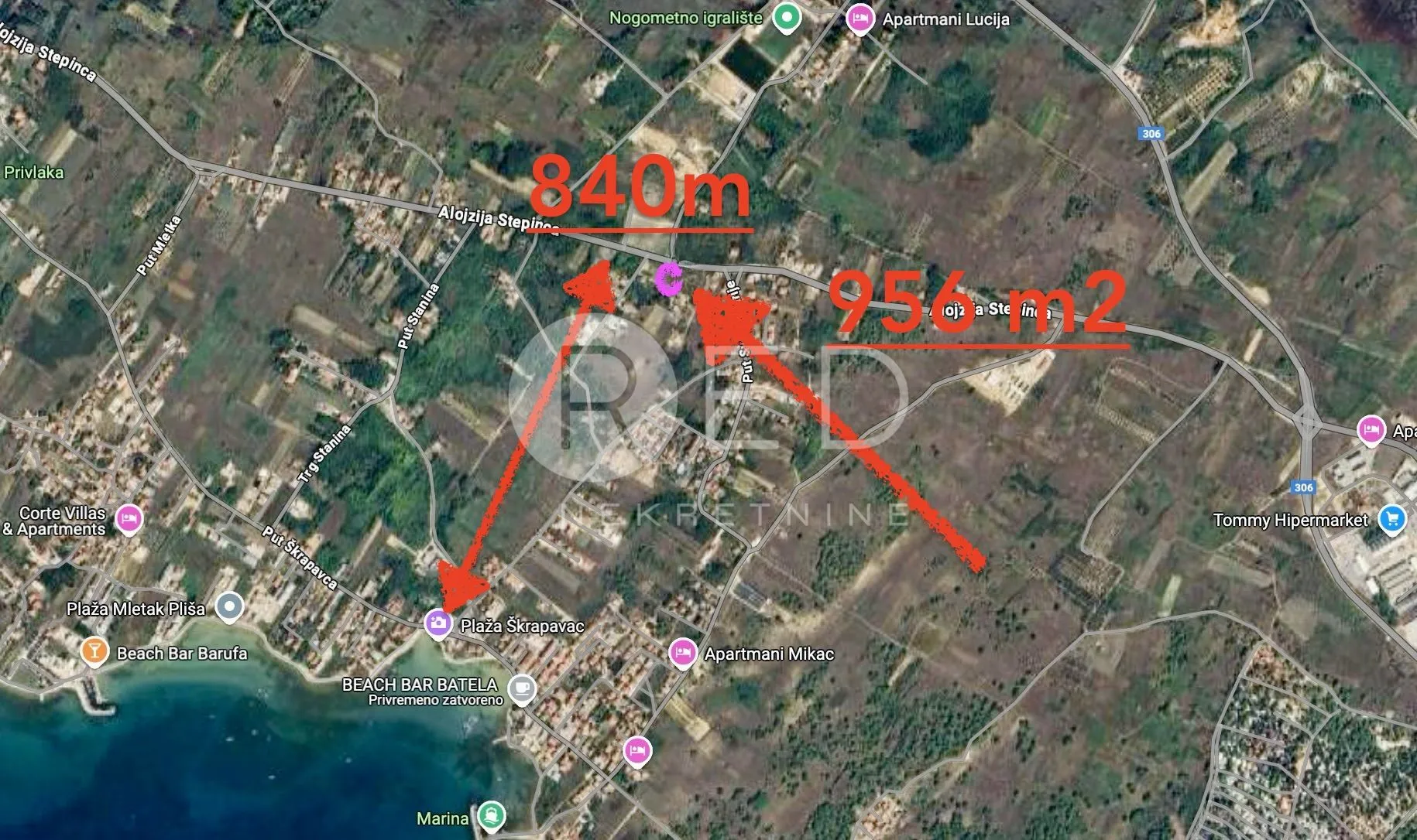 privlaka građevinsko zemljište 956m2 (9 stambenih jedinica) - slika 2