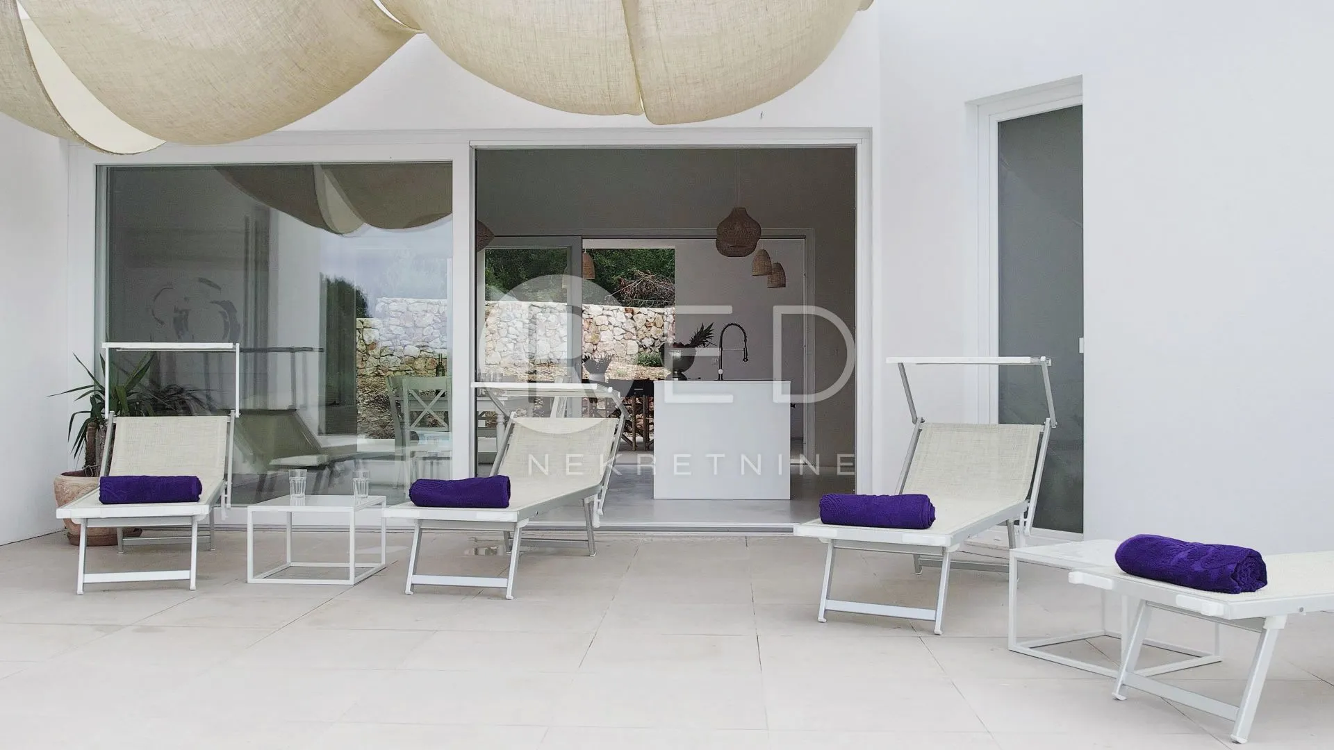 otok krk, okolica krka - moderna kuća s pogledom na more, 110 m2 - slika 4
