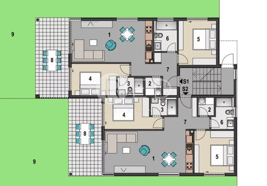 luksuzni apartman u prizemlju 85 m2 - mandre, pag - slika 6