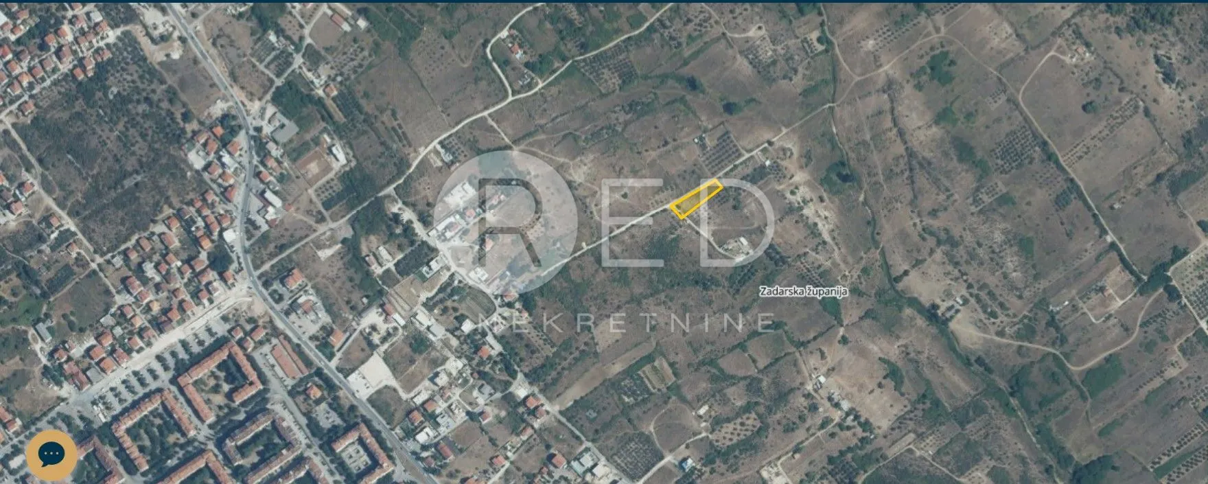 Građevinsko Zemljište Iznad Bilog Briga 1222 M2 - Crno, Zadar