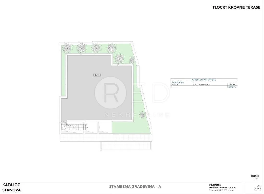 otok krk, krk - penthouse u izgradnji s krovnom terasom, 251 m2 - slika 8